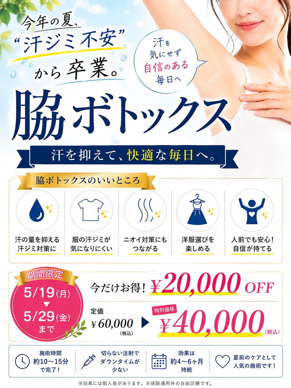 脇ボトックス
