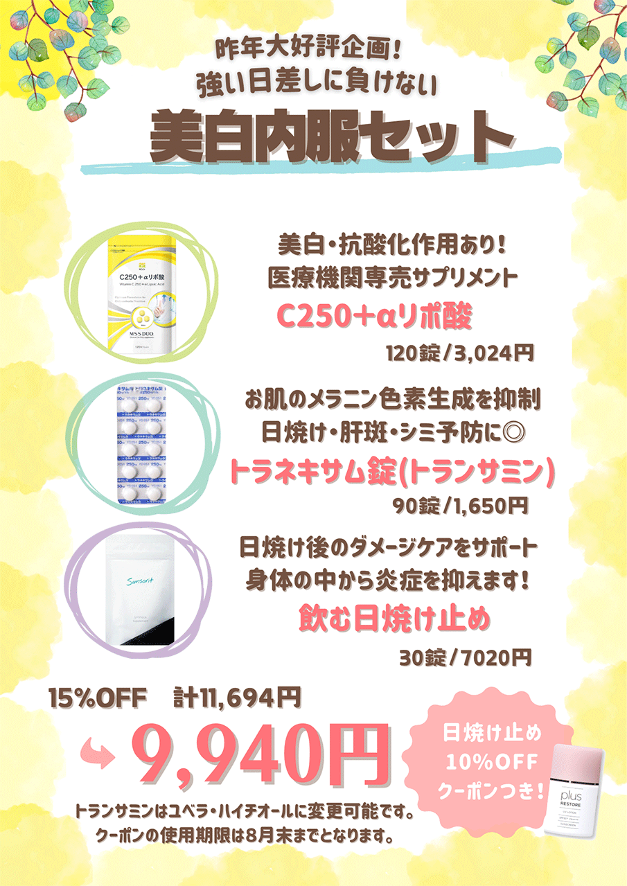 美白内服セット